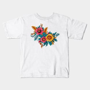 Colorful flowers. Kids T-Shirt